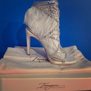 Vince Camuto silver heels
